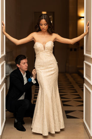 Création de robe de mariée sur-mesure Morgan Kirch Couture Lyon